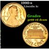 Image 1 : 1990-s . . Lincoln Cent 1c Grades Gem+++ rd