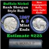 Image 1 : Buffalo Nickel Shotgun Roll in Old Bank Style Wrapper 1927 & d Mint Ends (fc)