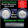 Image 1 : Buffalo Nickel Shotgun Roll in Old Bank Style Wrapper 1928 & d Mint Ends (fc)