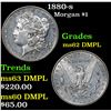 Image 1 : 1880-s Morgan Dollar $1 Grades Select Unc DMPL