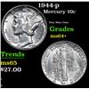 Image 1 : 1944-p Mercury Dime 10c Grades Choice+ Unc