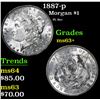 Image 1 : 1887-p Morgan Dollar $1 Grades Select+ Unc
