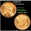 Image 1 : 1939-d Lincoln Cent 1c Grades Choice+ Unc RD