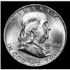 Image 2 : 1960-d Franklin Half Dollar 50c Grades Choice Unc FBL