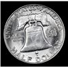 Image 3 : 1960-d Franklin Half Dollar 50c Grades Choice Unc FBL