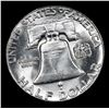Image 3 : 1958-p Franklin Half Dollar 50c Grades Choice Unc