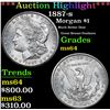 Image 1 : ***Auction Highlight*** 1887-s Morgan Dollar $1 Graded Choice Unc By USCG (fc)