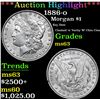 Image 1 : ***Auction Highlight*** 1886-o Morgan Dollar $1 Graded Select Unc By USCG (fc)