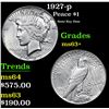 Image 1 : 1927-p Peace Dollar $1 Grades Select+ Unc