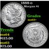 Image 1 : 1888-o Morgan Dollar $1 Grades Select+ Unc