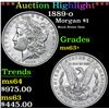 Image 1 : ***Auction Highlight*** 1889-o Morgan Dollar $1 Graded Select+ Unc By USCG (fc)