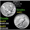 Image 1 : 1926-s Peace Dollar $1 Grades Select+ Unc