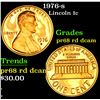 Image 1 : 1976-s Lincoln Cent 1c Grades Gem++ Proof Red Deep cameo