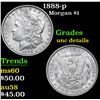 Image 1 : 1888-p Morgan Dollar $1 Grades Unc Details