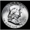 Image 2 : 1953-d Franklin Half Dollar 50c Grades Choice Unc FBL