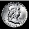 Image 2 : 1959-d Franklin Half Dollar 50c Grades Select Unc+ FBL