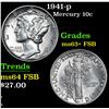 Image 1 : 1941-p Mercury Dime 10c Grades Select Unc+ FSB