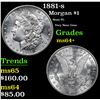 Image 1 : 1881-s Morgan Dollar $1 Grades Choice+ Unc