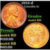 Image 1 : 1932-d Lincoln Cent 1c Grades Choice Unc RD