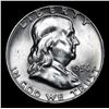 Image 2 : 1956-p Franklin Half Dollar 50c Grades Choice Unc+ FBL