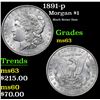 Image 1 : 1891-p Morgan Dollar $1 Grades Select Unc