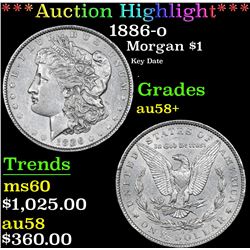 ***Auction Highlight*** 1886-o Morgan Dollar $1 Graded Choice AU/BU Slider+ By USCG (fc)