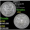 Image 1 : 1892-s Morgan Dollar $1 Grades vf++