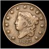 Image 2 : 1827 Coronet Head Large Cent 1c Grades vf+