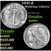 Image 1 : 1941-d Walking Liberty Half Dollar 50c Grades Choice+ Unc
