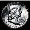 Image 2 : 1958-p Franklin Half Dollar 50c Grades Select Unc FBL