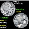 Image 1 : 1935-d Buffalo Nickel 5c Grades Select Unc