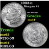 Image 1 : 1902-o Morgan Dollar $1 Grades Choice+ Unc