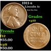 Image 1 : 1911-s Lincoln Cent 1c Grades vg+