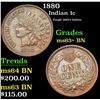 Image 1 : 1880 Indian Cent 1c Grades Select+ Unc BN