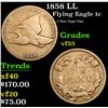 Image 1 : 1858 LL Flying Eagle Cent 1c Grades vf+