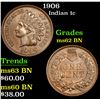 Image 1 : 1906 Indian Cent 1c Grades Select Unc BN