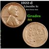 Image 1 : 1922-d Lincoln Cent 1c Grades f+