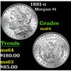 Image 1 : 1881-o Morgan Dollar $1 Grades Choice Unc