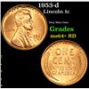 Image 1 : 1953-d Lincoln Cent 1c Grades Choice+ Unc RD