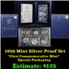 Image 1 : 1956 United States Mint Silver Proof Set . .