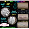 Image 1 : ***Auction Highlight*** Full solid date 1935-p Peace silver dollar roll, 20 coins   (fc)