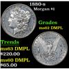 Image 1 : 1880-s Morgan Dollar $1 Grades Select Unc DMPL