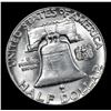 Image 3 : 1951-p Franklin Half Dollar 50c Grades Choice Unc+ FBL