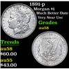 Image 1 : 1891-p Morgan Dollar $1 Grades Choice AU/BU Slider