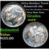Image 1 : 1955-p Rainbow Toned Roosevelt Dime 10c Grades Choice+ Unc