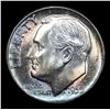 Image 2 : 1955-p Rainbow Toned Roosevelt Dime 10c Grades Choice+ Unc