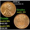 Image 1 : 1919-p Lincoln Cent 1c Grades Select+ Unc BN