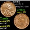 Image 1 : 1924-p Lincoln Cent 1c Grades Choice+ Unc BN