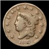 Image 2 : 1833 Coronet Head Large Cent 1c Grades f+