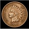 Image 2 : 1907 Indian Cent 1c Grades Choice AU